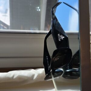 Prada PR 17 WS black sunglasses